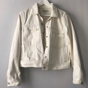 Madewell White denim jacket